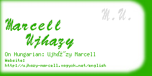marcell ujhazy business card
